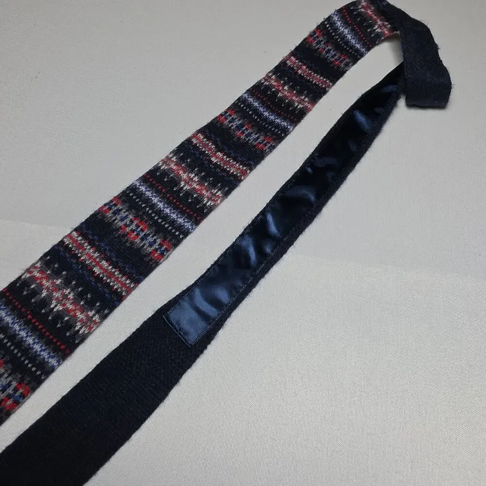 Men’s Knit Tie Square End 2
